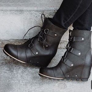 Sorel Joan of Arctic Wedge Mid Black